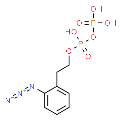ChemSpider 2D Image | 2-(2-Azidophenyl)ethyl trihydrogen diphosphate | C8H11N3O7P2