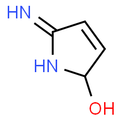 ChemSpider 2D Image | 5-Amino-2H-pyrrol-2-ol | C4H6N2O