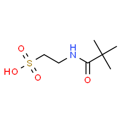 ChemSpider 2D Image | 2-[(2,2-Dimethylpropanoyl)amino]ethanesulfonic acid | C7H15NO4S