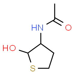 ChemSpider 2D Image | N-(2-Hydroxytetrahydro-3-thiophenyl)acetamide | C6H11NO2S