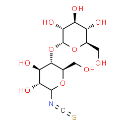 ChemSpider 2D Image | D-Glucopyranosyl isothiocyanate, 4-O-alpha-D-glucopyranosyl- | C13H21NO10S