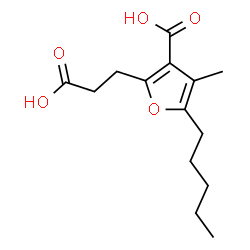 ChemSpider 2D Image | 2-(2-Carboxyethyl)-4-methyl-5-pentyl-3-furoic acid | C14H20O5