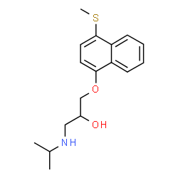 ChemSpider 2D Image | 4'-Methylthiopropranolol, (R)- | C17H23NO2S