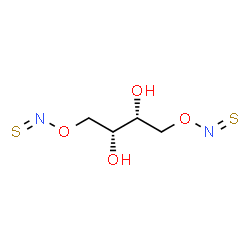 ChemSpider 2D Image | (2R,3R)-1,4-Bis[(thioxoamino)oxy]-2,3-butanediol | C4H8N2O4S2