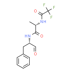 ChemSpider 2D Image | N-[(2S)-1-Oxo-3-phenyl-2-propanyl]-N~2~-(trifluoroacetyl)-L-alaninamide | C14H15F3N2O3