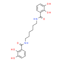 ChemSpider 2D Image | N,N'-1,6-Hexanediylbis(2,3-dihydroxybenzamide) | C20H24N2O6