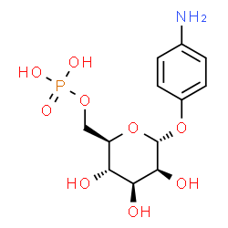 ChemSpider 2D Image | 4-Aminophenyl 6-O-phosphono-alpha-D-mannopyranoside | C12H18NO9P