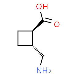 ChemSpider 2D Image | (1R,2R)-2-(Aminomethyl)cyclobutanecarboxylic acid | C6H11NO2