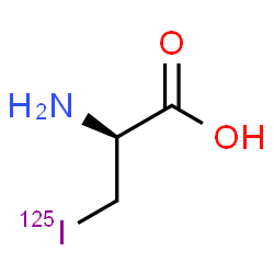 ChemSpider 2D Image | 3-(~125~I)Iodo-D-alanine | C3H6125INO2