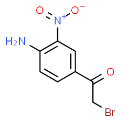 ChemSpider 2D Image | 1-(4-Amino-3-nitrophenyl)-2-bromoethanone | C8H7BrN2O3