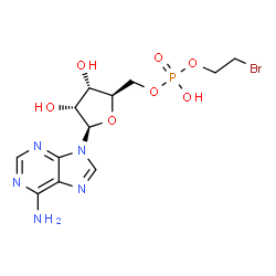 ChemSpider 2D Image | 5'-O-[(2-Bromoethoxy)(hydroxy)phosphoryl]adenosine | C12H17BrN5O7P