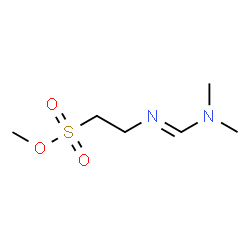 ChemSpider 2D Image | Methyl 2-{(E)-[(dimethylamino)methylene]amino}ethanesulfonate | C6H14N2O3S