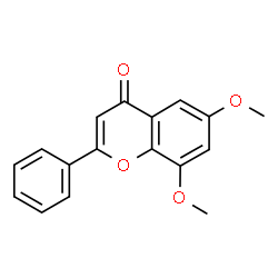 ChemSpider 2D Image | 6,8-Dimethoxy-2-phenyl-4H-chromen-4-one | C17H14O4