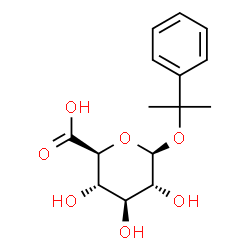 ChemSpider 2D Image | 2-Phenyl-2-propanyl beta-D-glucopyranosiduronic acid | C15H20O7
