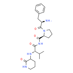 ChemSpider 2D Image | D-Phenylalanyl-N-{(2S)-3-methyl-2-[(2-oxo-3-piperidinyl)amino]butanoyl}-L-prolinamide | C24H35N5O4