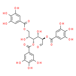 ChemSpider 2D Image | 2,4,6-Tri-O-galloyl-D-glucose | C27H24O18