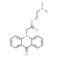 ChemSpider 2D Image | 2-(Dimethylamino)ethyl (9-oxo-10(9H)-acridinyl)acetate | C19H20N2O3