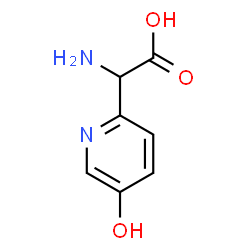 ChemSpider 2D Image | Amino(5-hydroxy-2-pyridinyl)acetic acid | C7H8N2O3