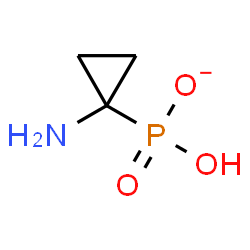 ChemSpider 2D Image | Hydrogen (1-aminocyclopropyl)phosphonate | C3H7NO3P