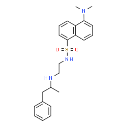 ChemSpider 2D Image | 5-(Dimethylamino)-N-{2-[(1-phenyl-2-propanyl)amino]ethyl}-1-naphthalenesulfonamide | C23H29N3O2S