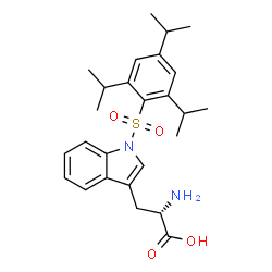 ChemSpider 2D Image | 1-[(2,4,6-Triisopropylphenyl)sulfonyl]-L-tryptophan | C26H34N2O4S