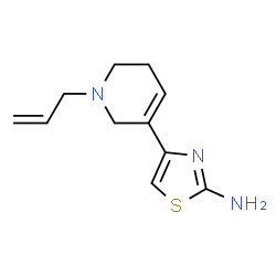 ChemSpider 2D Image | 4-(1-Allyl-1,2,5,6-tetrahydro-3-pyridinyl)-1,3-thiazol-2-amine | C11H15N3S