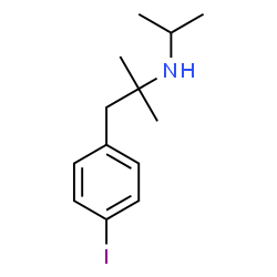ChemSpider 2D Image | 1-(4-Iodophenyl)-N-isopropyl-2-methyl-2-propanamine | C13H20IN