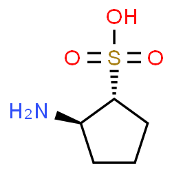ChemSpider 2D Image | (1R,2R)-2-Aminocyclopentanesulfonic acid | C5H11NO3S