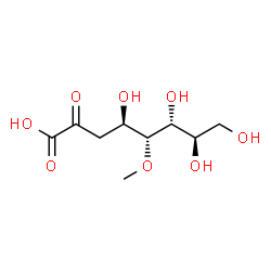 ChemSpider 2D Image | (4R,5R,6R,7R)-4,6,7,8-Tetrahydroxy-5-methoxy-2-oxooctanoic acid | C9H16O8