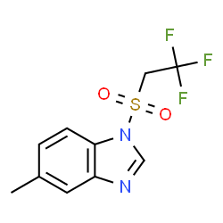 ChemSpider 2D Image | 5-methyl-2,2,2-trifluoroethylsulfonyl-1h-benzimidazole | C10H9F3N2O2S