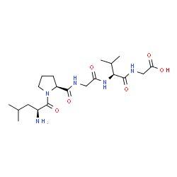 ChemSpider 2D Image | L-Leucyl-L-prolylglycyl-L-valylglycine | C20H35N5O6