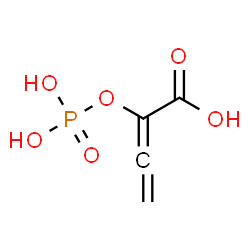 ChemSpider 2D Image | 2-(Phosphonooxy)-2,3-butadienoic acid | C4H5O6P