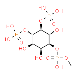 ChemSpider 2D Image | (1S,2S,3R,4S,5S,6R)-3,4,6-Trihydroxy-5-{[hydroxy(methoxy)phosphoryl]oxy}-1,2-cyclohexanediyl bis[dihydrogen (phosphate)] | C7H17O15P3