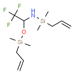 ChemSpider 2D Image | 1-Allyl-N-(1-{[allyl(dimethyl)silyl]oxy}-2,2,2-trifluoroethyl)-1,1-dimethylsilanamine | C12H24F3NOSi2