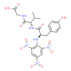 ChemSpider 2D Image | N-(2,4,6-Trinitrophenyl)-D-tyrosyl-L-valylglycine | C22H24N6O11