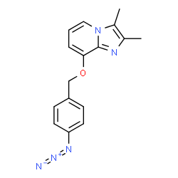 ChemSpider 2D Image | 8-[(4-Azidobenzyl)oxy]-2,3-dimethylimidazo[1,2-a]pyridine | C16H15N5O