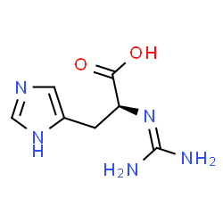 ChemSpider 2D Image | N-(Diaminomethylene)-L-histidine | C7H11N5O2
