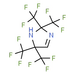 ChemSpider 2D Image | 2,2,5,5-Tetrakis(trifluoromethyl)-2,5-dihydro-1H-imidazole | C7H2F12N2