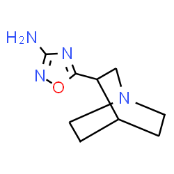 ChemSpider 2D Image | 5-(1-Azabicyclo[2.2.2]oct-3-yl)-1,2,4-oxadiazol-3-amine | C9H14N4O