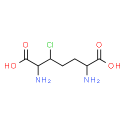 ChemSpider 2D Image | 2,6-Diamino-3-chloroheptanedioic acid | C7H13ClN2O4