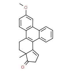 ChemSpider 2D Image | 6-Methoxy-10a-methyl-9,10,10a,12-tetrahydro-11H-cyclopenta[a]triphenylen-11-one | C23H20O2