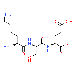 ChemSpider 2D Image | L-Lysyl-L-seryl-L-glutamic acid | C14H26N4O7
