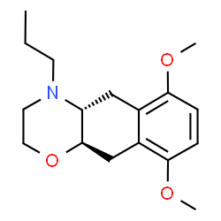 ChemSpider 2D Image | (4aR,10aR)-6,9-Dimethoxy-4-propyl-3,4,4a,5,10,10a-hexahydro-2H-naphtho[2,3-b][1,4]oxazine | C17H25NO3