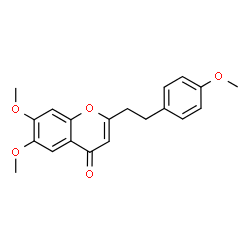 ChemSpider 2D Image | 6,7-Dimethoxy-2-(2-(4-methoxyphenyl)ethyl)chromone | C20H20O5