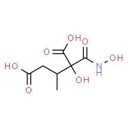 ChemSpider 2D Image | 2-Hydroxy-2-(hydroxycarbamoyl)-3-methylpentanedioic acid | C7H11NO7