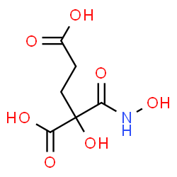 ChemSpider 2D Image | 2-Hydroxy-2-(hydroxycarbamoyl)pentanedioic acid | C6H9NO7