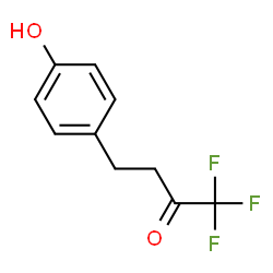 ChemSpider 2D Image | 1,1,1-Trifluoro-4-(4-hydroxyphenyl)-2-butanone | C10H9F3O2