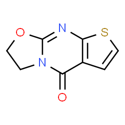 ChemSpider 2D Image | 2,3-Dihydro-5H-[1,3]oxazolo[3,2-a]thieno[2,3-d]pyrimidin-5-one | C8H6N2O2S