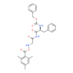 ChemSpider 2D Image | Nalpha-[(Benzyloxy)carbonyl]-N-({[(mesitylcarbonyl)oxy]amino}acetyl)-L-phenylalaninamide | C29H31N3O6