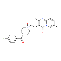 ChemSpider 2D Image | 3-{2-[4-(4-Fluorobenzoyl)-1-oxido-1-piperidinyl]ethyl}-2,7-dimethyl-4H-pyrido[1,2-a]pyrimidin-4-one | C24H26FN3O3
